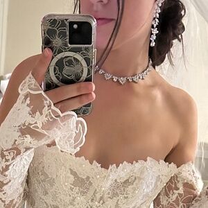 Choker Collar Necklace Cubic Zirconia